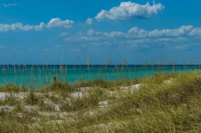 a view of the ocean from the beach at Aqua Resort 401 - Piece of Serenity in Panama City Beach