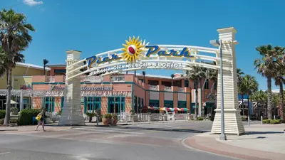 a sign for the disney park resort at Regency Towers Unit 725 in Panama City Beach