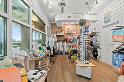 a clothing store with a lot of clothes on display at Grand Panama #1-1705 in Panama City Beach