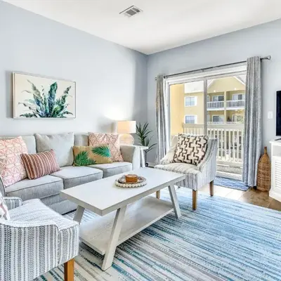 Coastside 2 BR with 2BA Sleeps 6 Bikes and Pool View