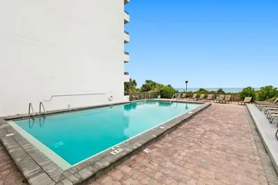 a swimming pool on top of a building at One Seagrove Place 1505 in Santa Rosa Beach