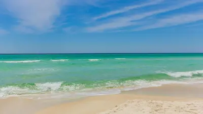 a view of the ocean with a sandy beach at Watercrest 906 | Sand, Sea & Serenity in Panama City Beach