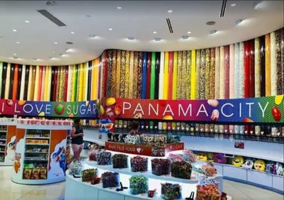 a pamammania store with colorful curtains in a mall at Calypso 2109 West Corner Unit with incredible gulf views for miles in Panama City Beach