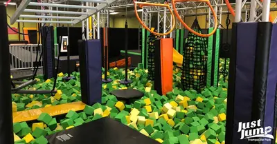 a gym with a bunch of green and orange dividers at Our Happy Place! Seasonal Beach SRV! Pool & Gulf Views! in Panama City Beach