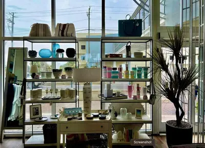 a room with shelves with items on them at Sterling Breeze 1506 in Panama City Beach
