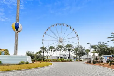 a ferris wheel in a park with palm trees at Endless Summer A36 - 