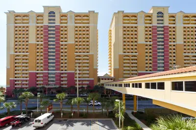 a view of a city with tall buildings at Calypso 2-404 by Emerald Coast Retreats in Panama City Beach