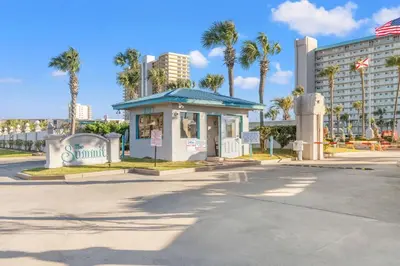 a small building in the middle of a street at The Summit 1409 in Panama City Beach