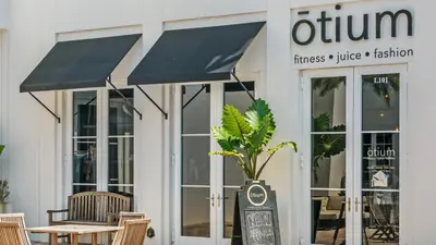 a store front with a sign in front of it at Villas At Sunset Beach A302 - Sunset Villa in Rosemary Beach