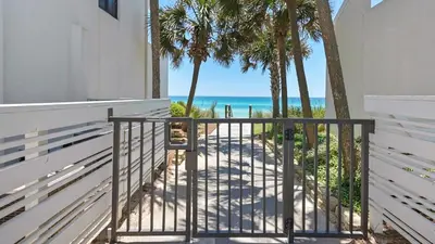 a balcony with a view of the beach at Emerald Hill 11 in Santa Rosa Beach