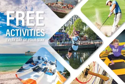 a collage of pictures of different types of activities at Shore Thing in Rosemary Beach